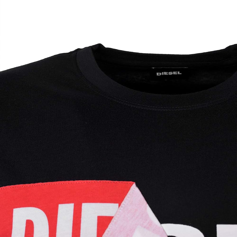 ディーゼル　長袖Tシャツ 20A23　ブラック　Mサイズ　新品 タグ付　ロゴ ディーゼル 長袖Tシャツ 20A23 ブラック XXLサイズ 新品 タグ付 ロゴ